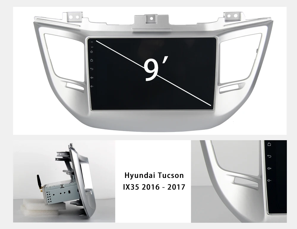 9 &quotавтомобиль gps 2din для hyundai Tucson IX35 2016 2017 Android 8 0 авто навигации головное