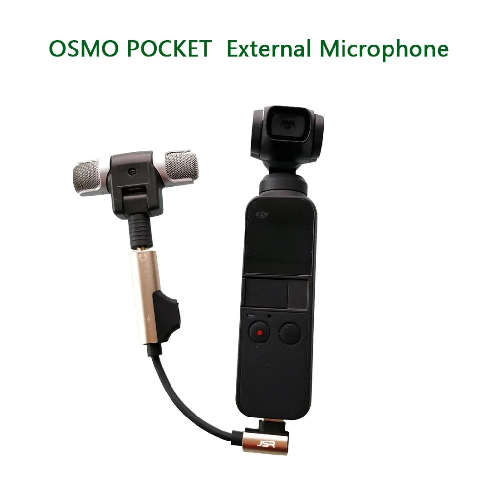 

OSMO Pocket Stereo External Microphone Digital Handheld Microphone for DJI OSMO Pocket Handheld Gimbal Accessories