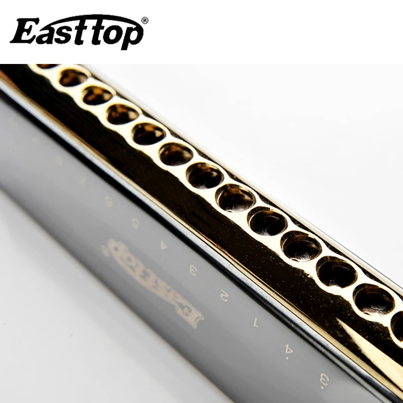 Профессиональная Хроматическая гармоника Easttop с 16 отверстиями 64 тона ротовая