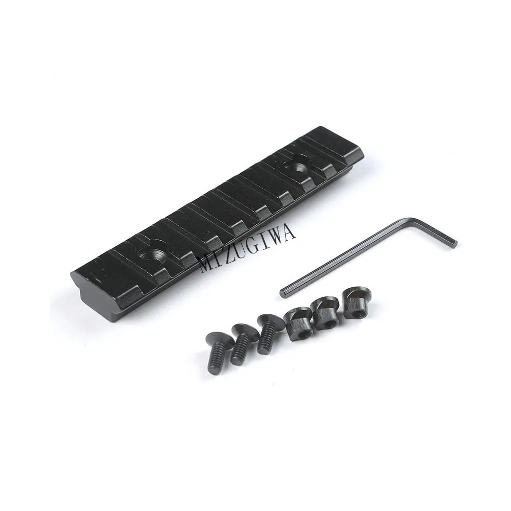 

4'' Picatinny Round Bottom 20mm Dovetail Weaver Rail Handguard Section Mount Base Adapter Install Scope Hunting Caza