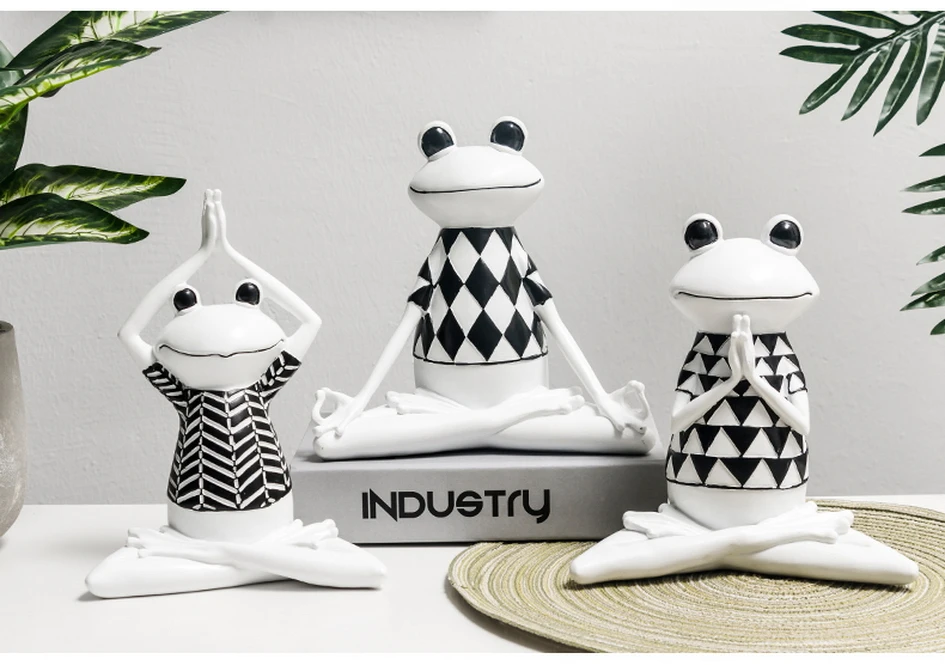 Modern-Home-Decor-Figurine-Wedding-Table-Decoration-Accessories-Statue-Ornament-Frog-Resin-Miniature-Living-Room-Desk-Sculpture(8)