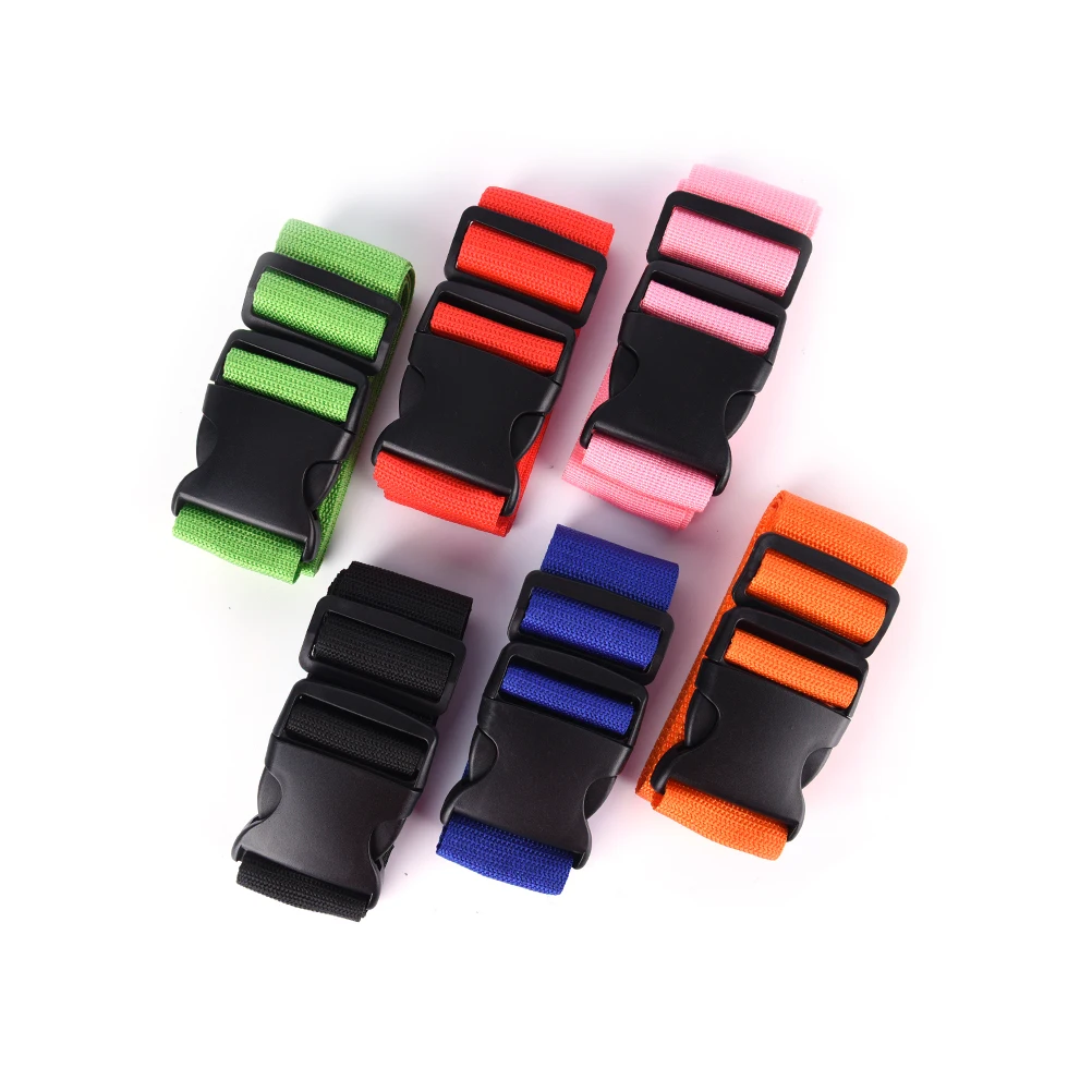 6 Colors Nylon Travel Luggage Suitcase Strap Cross Packing Belt Baggage