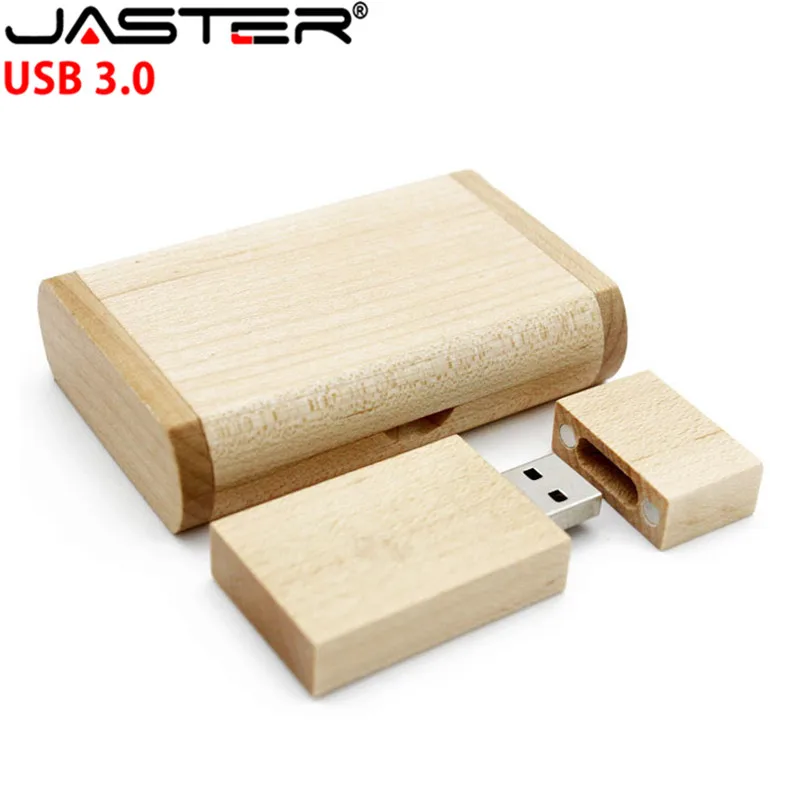 JASTER USB 3,0(более 10 шт. бесплатный логотип) Деревянный usb+ коробка usb флэш-накопитель карта памяти Флешка 16 ГБ 32 ГБ фотография свадебный подарок