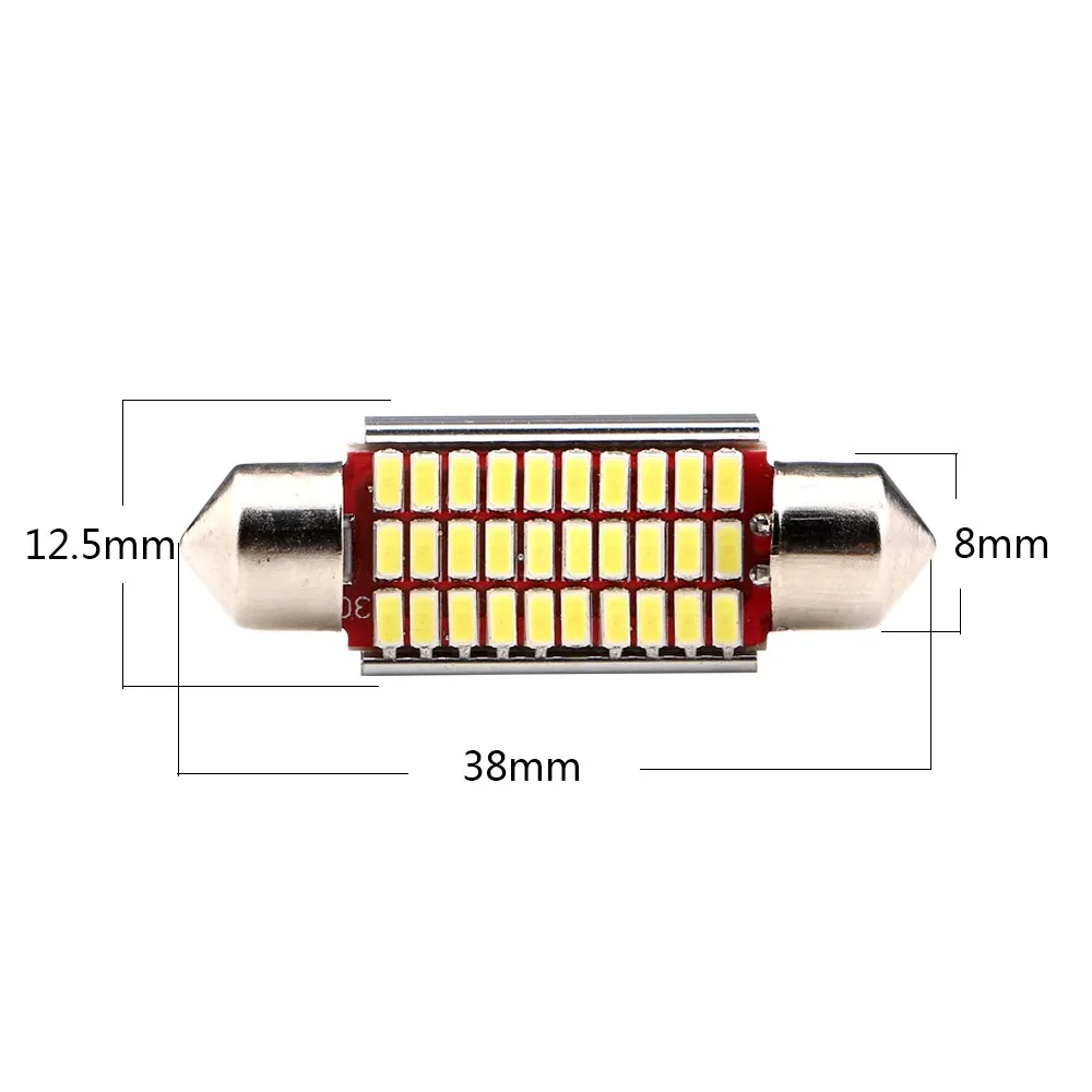 100 шт./лот C5W гирлянда 3014 18SMD 27SMD 30SMD 33SMD Canbus ОШИБОК 12 V Купол автомобилей Чтение свет багажная лампа 31 мм 36 мм 39 мм 41 мм