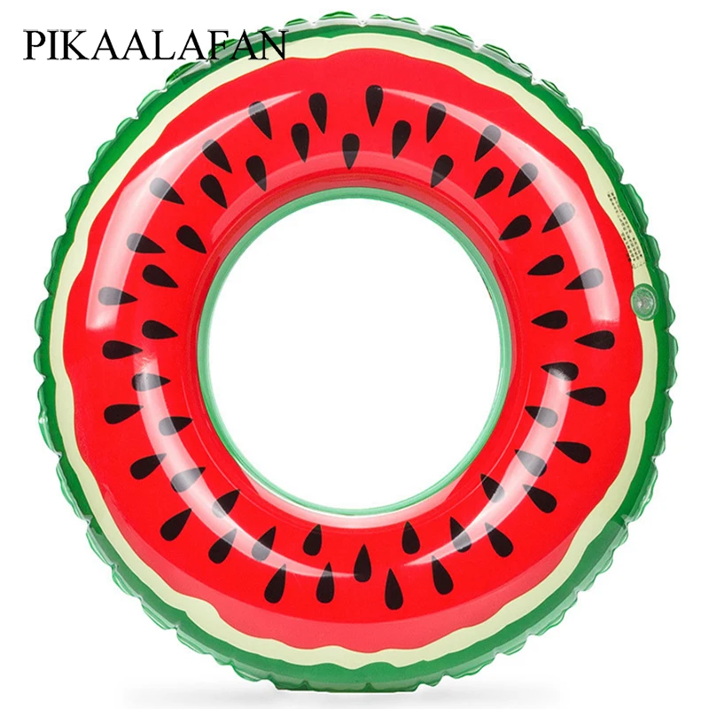 

PIKAALAFAN Inflatable Swimming Laps Life Ring Children Adult Armpit Rim Watermelon Fruit Swimming Pool Beach Water Party