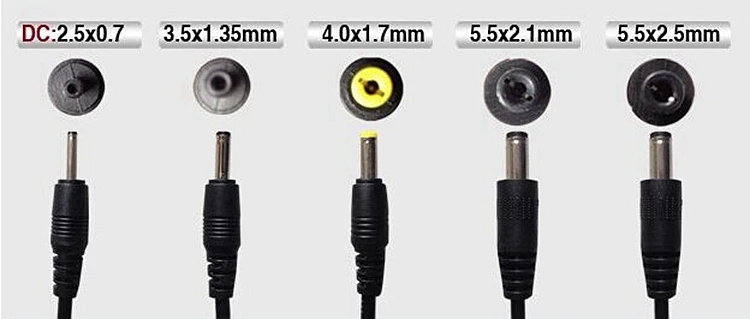 DC CONNECTOR SIZE