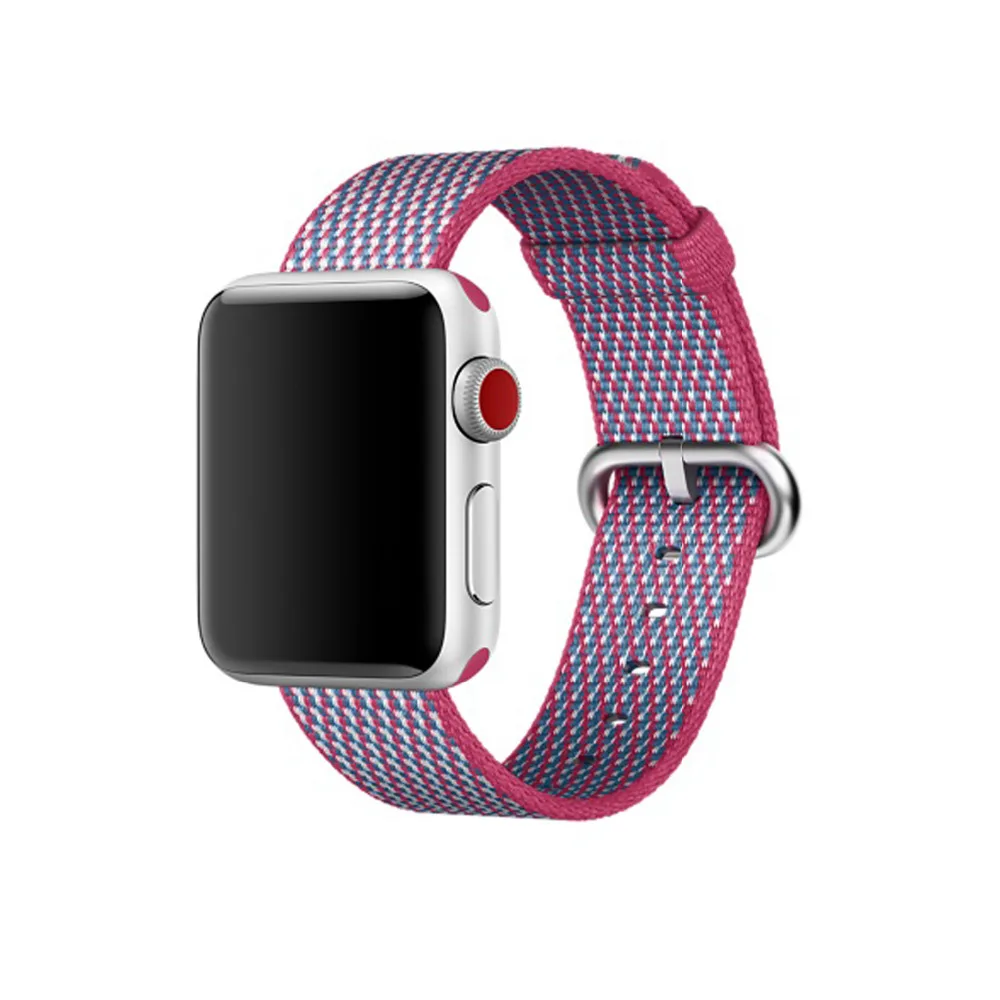 Модные нейлоновые часы correa de la banda para apple watch 42 мм 38 tela deporte Nylon pulsera iwatch 3/2/1