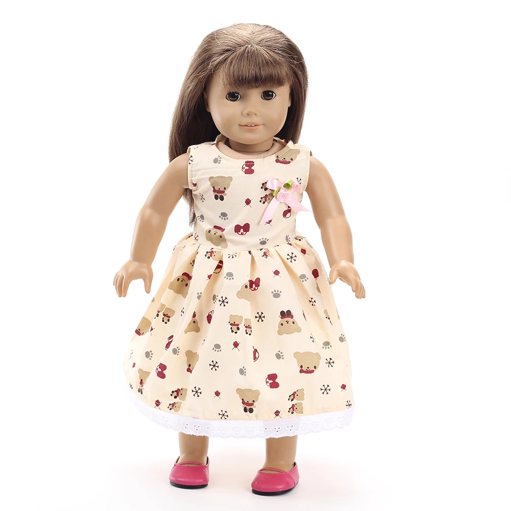 free shipping cheap dolls clothing 18" american girl doll dress