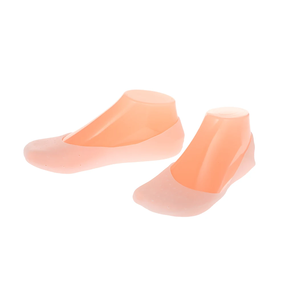 1 пара мягкие силиконовые увлажняющие Гелеобразные напяточники носки треснутый уход за кожей ног протектор дышащий массажер для ног от
