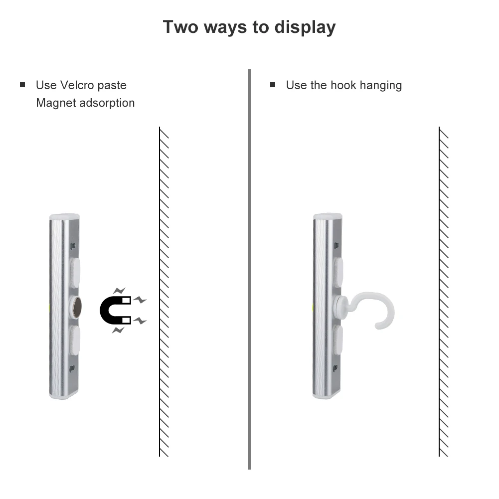 Coquimbo 2 режима COB Светодиодный переключатель под шкаф ночной Светильник магнитный крючок батарейный выключатель беспроводной ночной Светильник для любого места