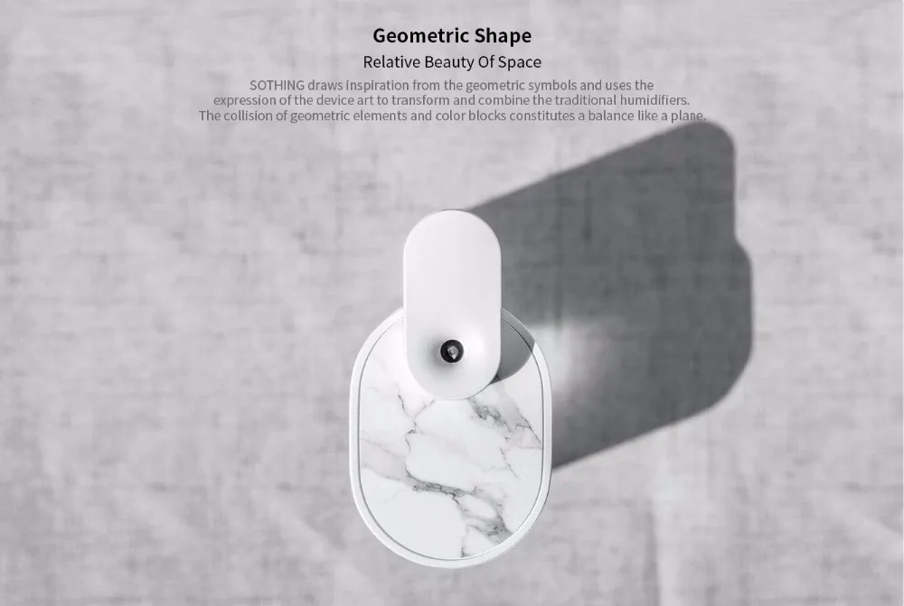 Xiaomi Sothing Desktop humidifier Ultrasound mute USB charge 260ML Transparent Tank Two humidification modes Desktop Diffuser (4)