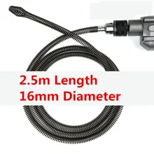 En gros pas cher 2.5 m longue Extension ressort de Compression avec connecteur pour perceuse électrique Drain nettoyeur Machine