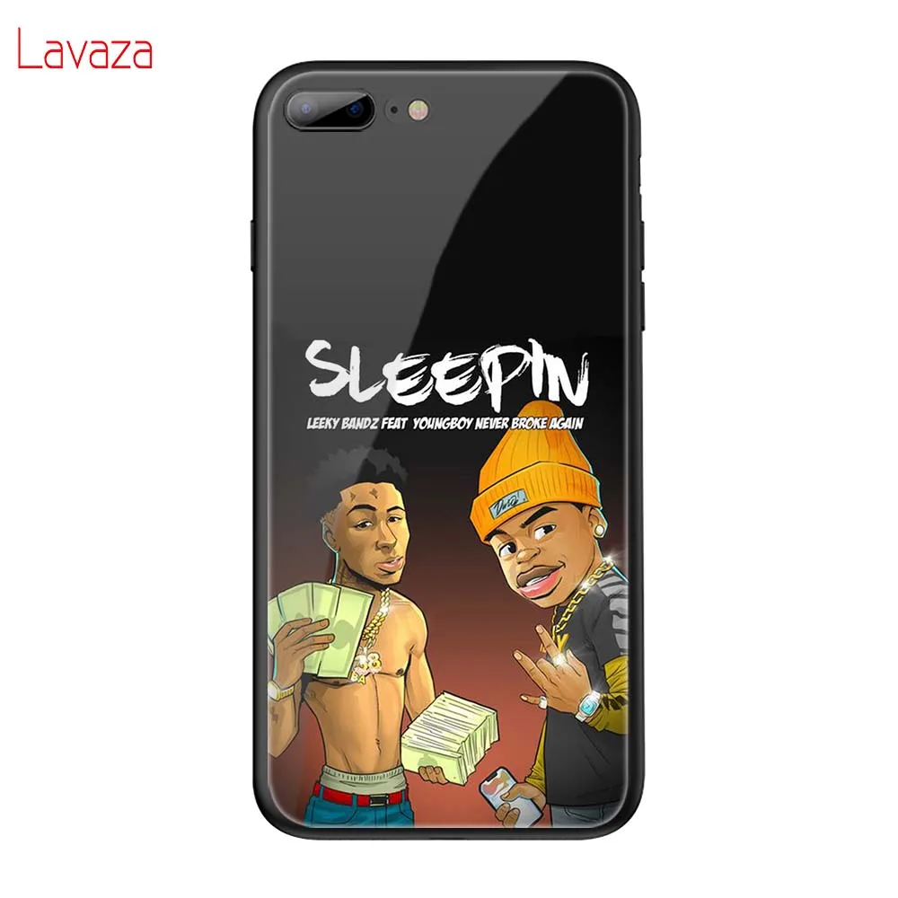 Lavaza Youngboy никогда не сломался снова закаленное стекло TPU чехол для iPhone 6 6S 7 8 Plus 5 5S SE XR X XS 11 Pro MAX чехол - Цвет: TG14