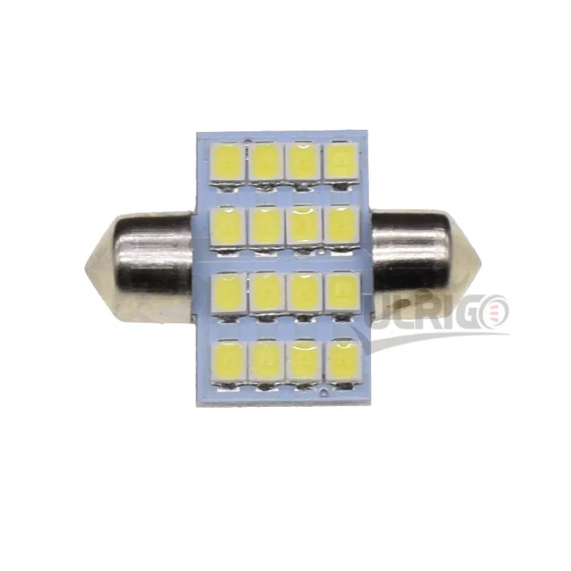 10 шт. 31 мм 36 39 41 12 В C5W Блан Froid 16SMD светодиодный Feston Interieur lumiere de dome лампа ампула Pour Carng