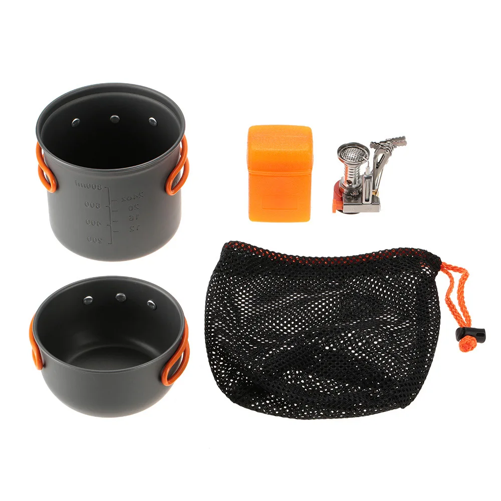 TOMSHOO al aire libre pote utensilios conjunto estufa de Camping estufa plegable senderismo estufa de Gas al aire libre Backpacking cocina Picnic cocinar conjunto