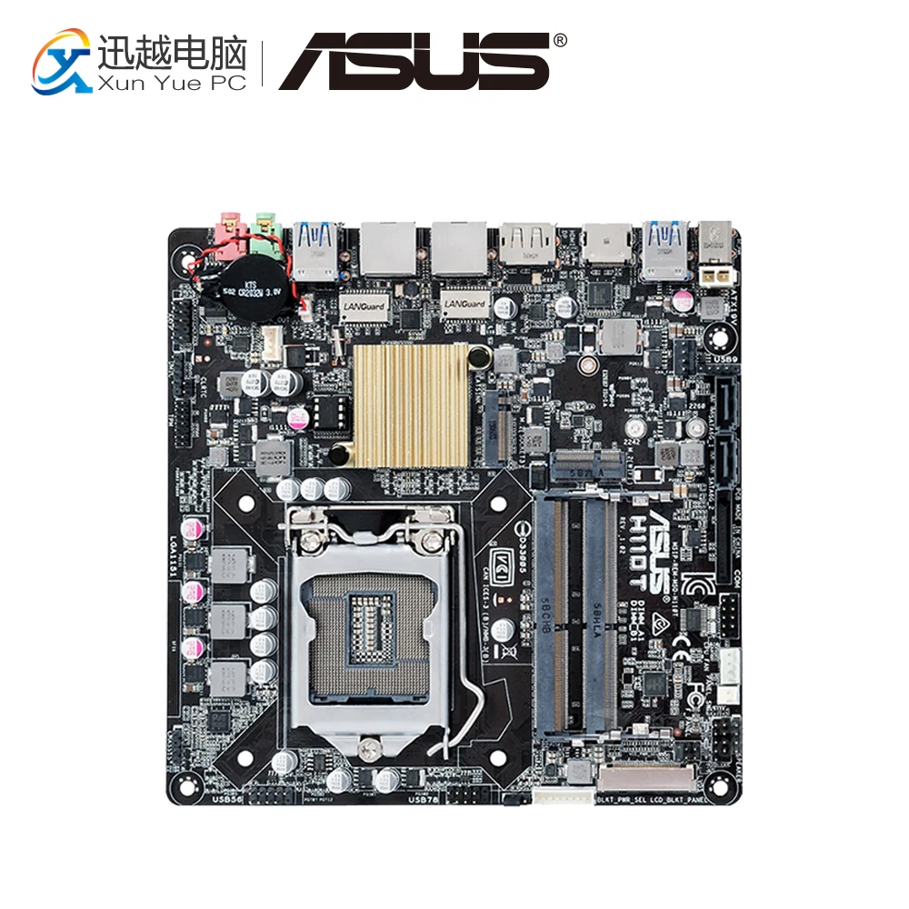 Asus H110T Desktop Motherboard H110 Socket LGA 1151 i7 i5 i3 DDR4 32G SATA3 USB3.0 Mini-ITX Asus H110T Desktop Motherboard H110 Socket LGA 1151 i7 i5 i3 DDR4 32G SATA3 USB3.0 Mini-ITX