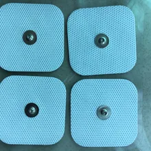 20 штук 5*5 см квадратные серьги электродные накладки Самоклеющиеся Многоразовые для Compex десятки EMS единиц