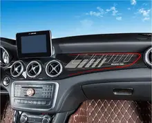 1PCS Carbon Fiber ABS Car interior Dashboard Cover For BENZ CLA Class W117 200 220 260 180 2014 2015 2016 2017