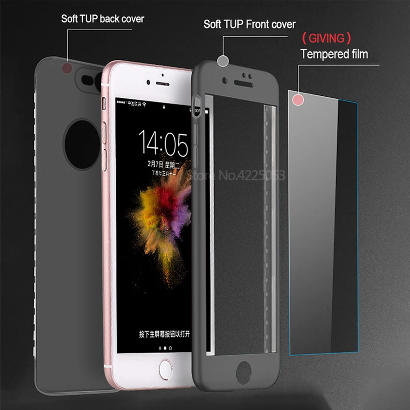 Silicone Soft Phone Case For iPhone 6 6S