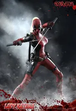 1/6 scale figure Female warrior Lady Katana in Deadpool clothing 12″ Action figure doll Collectible Plastic Model Toys