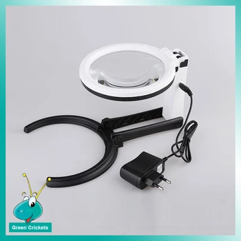 

2017 Latest 1.8X/5X Magnifying glass Magnifier with 12 LED,Handheld&Benchtop Multi-Functions Watch Repair Tools Magnifying glass