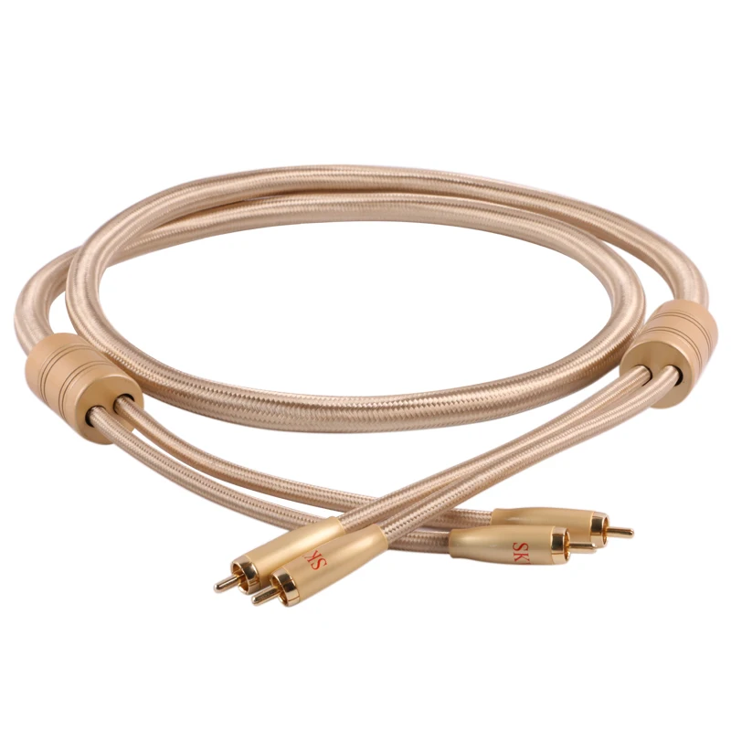 SKW энтузиаст высокий позолоченный сабвуфер Аудио кабели 2RCA к 2RCA кабеля мужчина к Мужской кабель для компьютера ТВ линий/АВ 3м SKW энтузиаст высокий позолоченный сабвуфер Аудио кабели 2RCA к 2RCA кабеля мужчина к Мужской кабель для компьютера ТВ линий/АВ 3м
