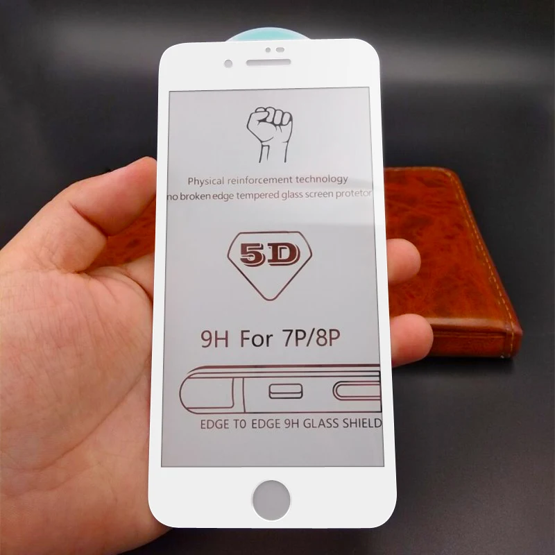 5D защитное стекло против отпечатков пальцев для iPhone 7 Защита экрана iPhone 8 закаленное стекло на iPhone XS MAX 6 6s 7 8 Plus стекло