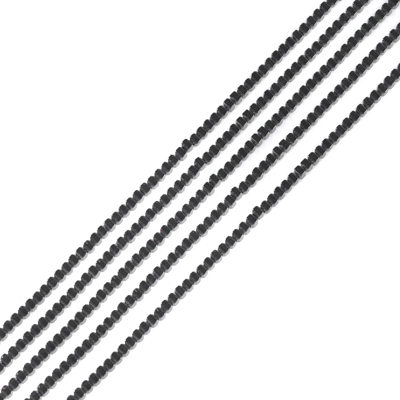 

Jewelry Accessories Hematite Spacer beads Square Shape Black Natural Stone Beads For Bracelet Necklace DIY Making 2/3MM