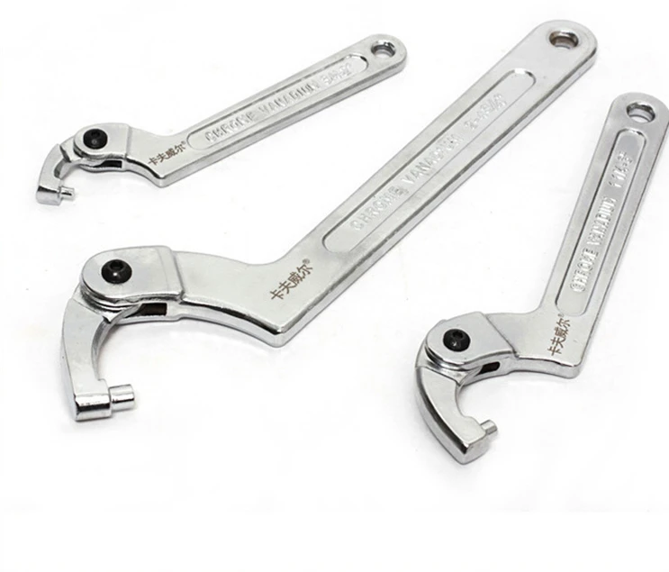

Wrench movable crescent wrench wrench ultrasonic hook head round nut spanner