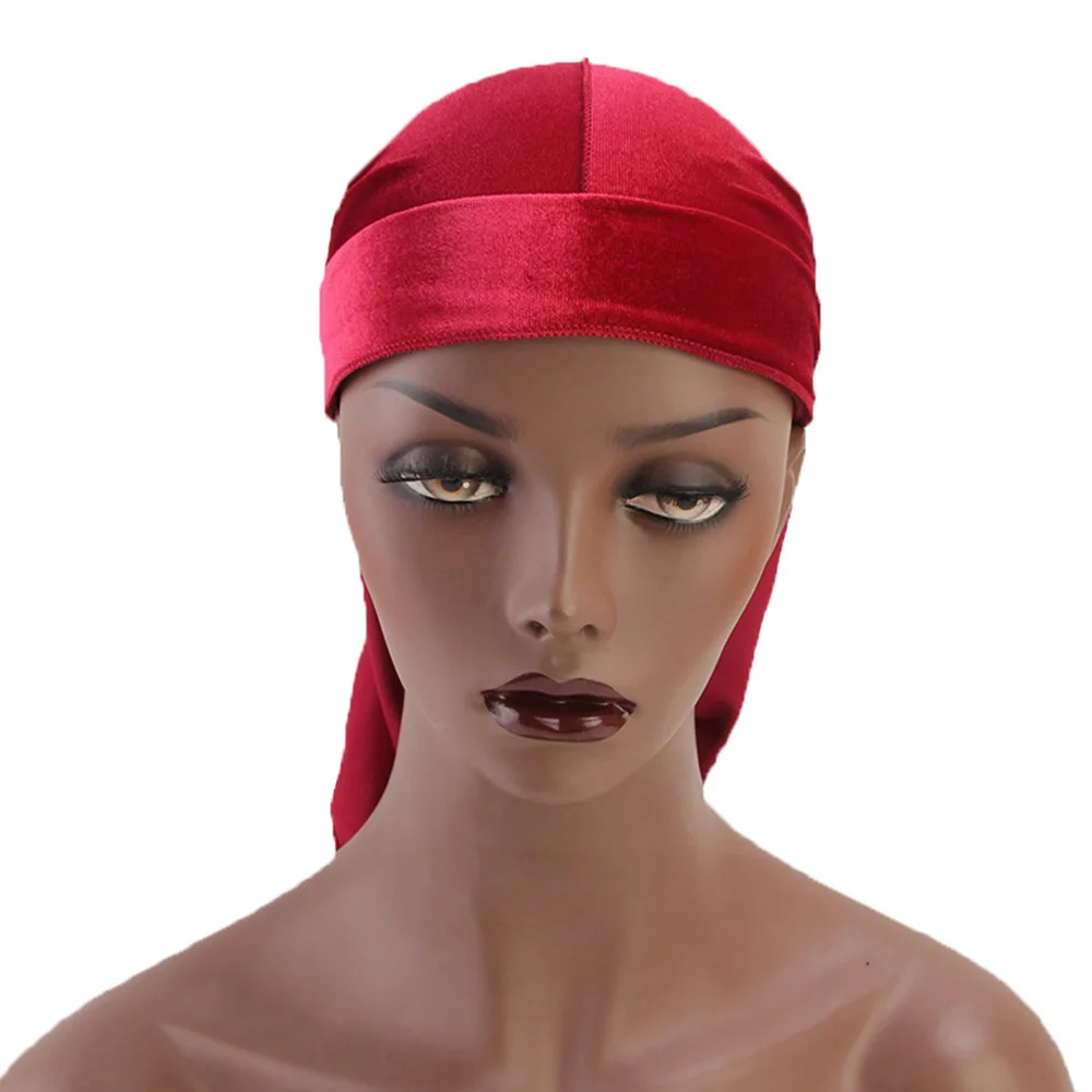 New-Material-Durag-Men-s-Velvet-Durags-Bandana-Turban-Doo-rag-Biker-Headwear-Headband-Pirate-Hat(1)