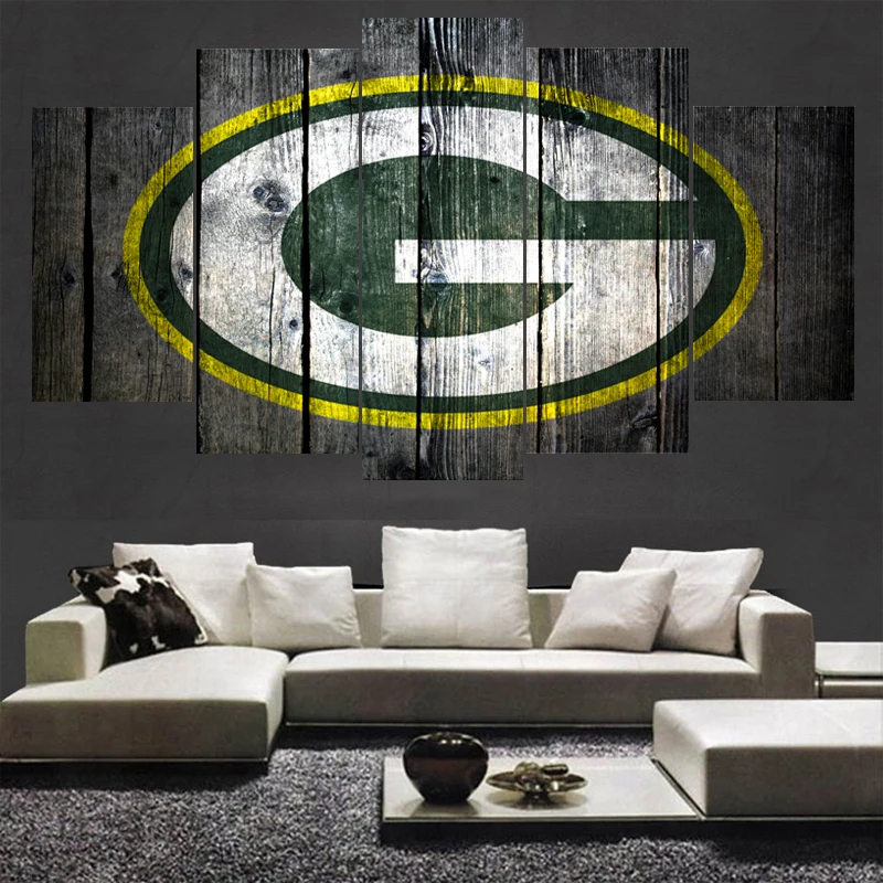 New Style Green Bay Packers Logo Paintings Home Decor Wall Art Picture Canvas Painting Calligraphy For Living Room Bedroom Painting Styles Canvas Paintingpainting For Living Room Aliexpress