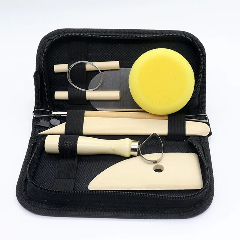 

8 Piece Set Clay Ceramics Molding Tools Wood Knife Pottery Tool Practical