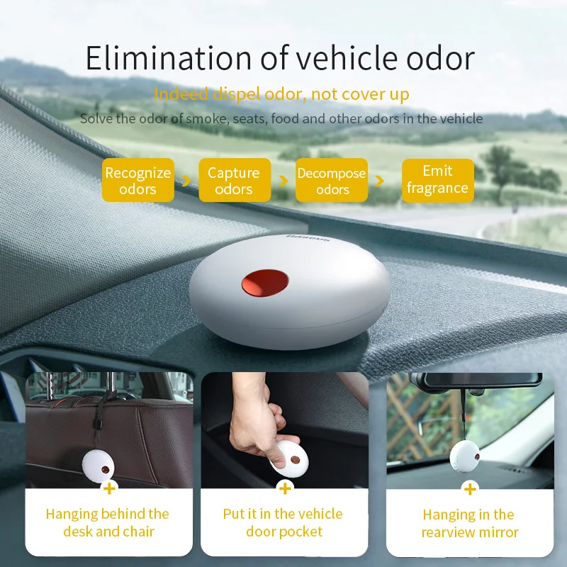 Billig Baseus Wiederaufladbare Auto Lufterfrischer Natur Parfüm Geruch Aroma Für Home Auto Aromatherapie Auto Innen Zubehör