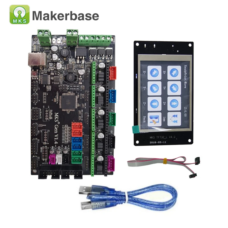  4 schichten PCB Controller Board MKS Gen V1.4 mit MKS TFT32 V4.0 Bildschirm Kompatibel Ramps1.4/Meg