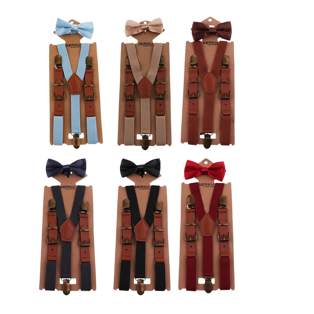 1Pc Polyester Baby Kids Children Boys Adjustable Elastic Suspenders for Weddings Costumes Special Events Fashion Acc