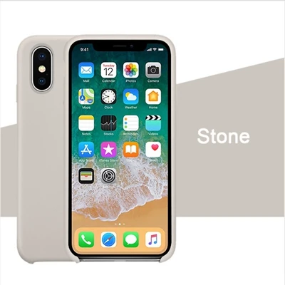 Силиконовый чехол IMIDO для iPhone 6/6 S/5/SE7/8 Plus X/Xs/XR/Xs/Max официальный силиконовый чехол для телефона в розничной упаковке - Цвет: Stone