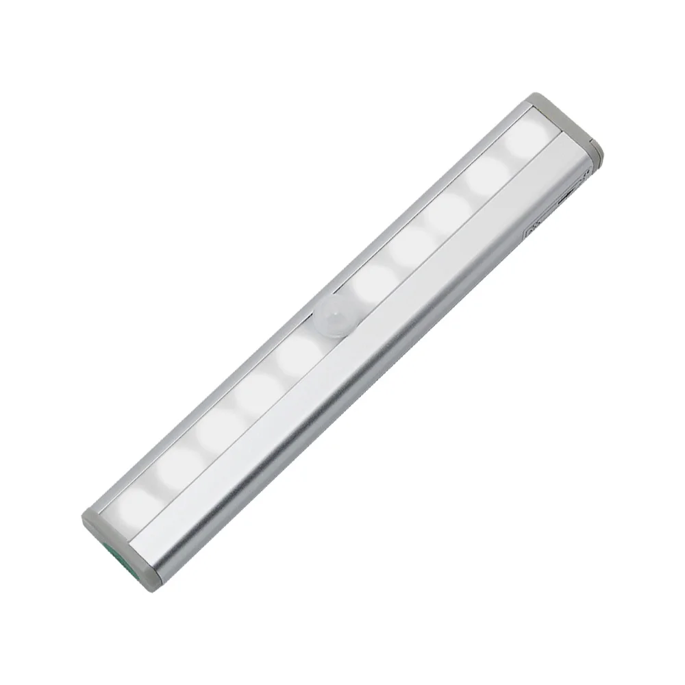

1 x Indoor LED Wardrobe Light 10 leds Motion Sensor Wall Closet Lamp Under Cabinet Lights For Bedroom Cupboard Kitchen