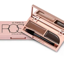 Пудра для бровей Палитра для контуринга макияж легко носить коричневая Минеральная Пудра для бровей натуральные усилитель с зеркалом