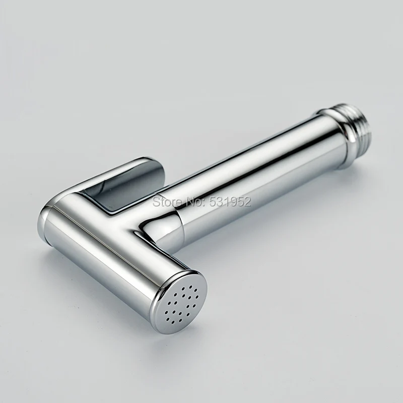 Billige Solide Messing Hand Gehalten Bidet Dusche Kopf Douche Kit Shatta Bad Wc Bidet Sprayer Jet Tap   Halter   Schlauch