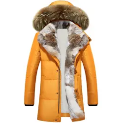 Длинные парки с капюшоном Для мужчин толстые теплые Для мужчин S зимняя куртка мужской плюс Размеры S-5XL 2018 брендовая одежда человек пальто