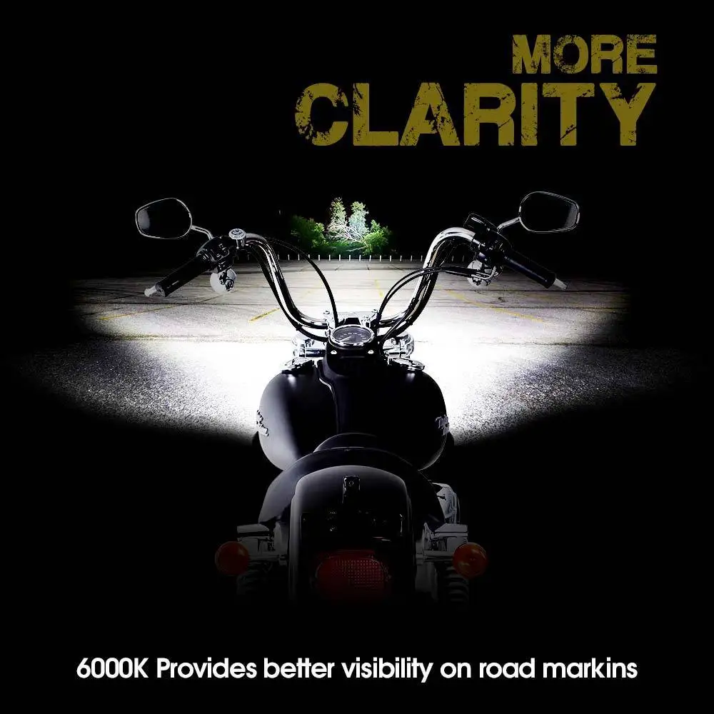 Chrome LED Motorcycle Daymaker HeadLight Lamp For Harley Fat Bob FXDF 2008-2016