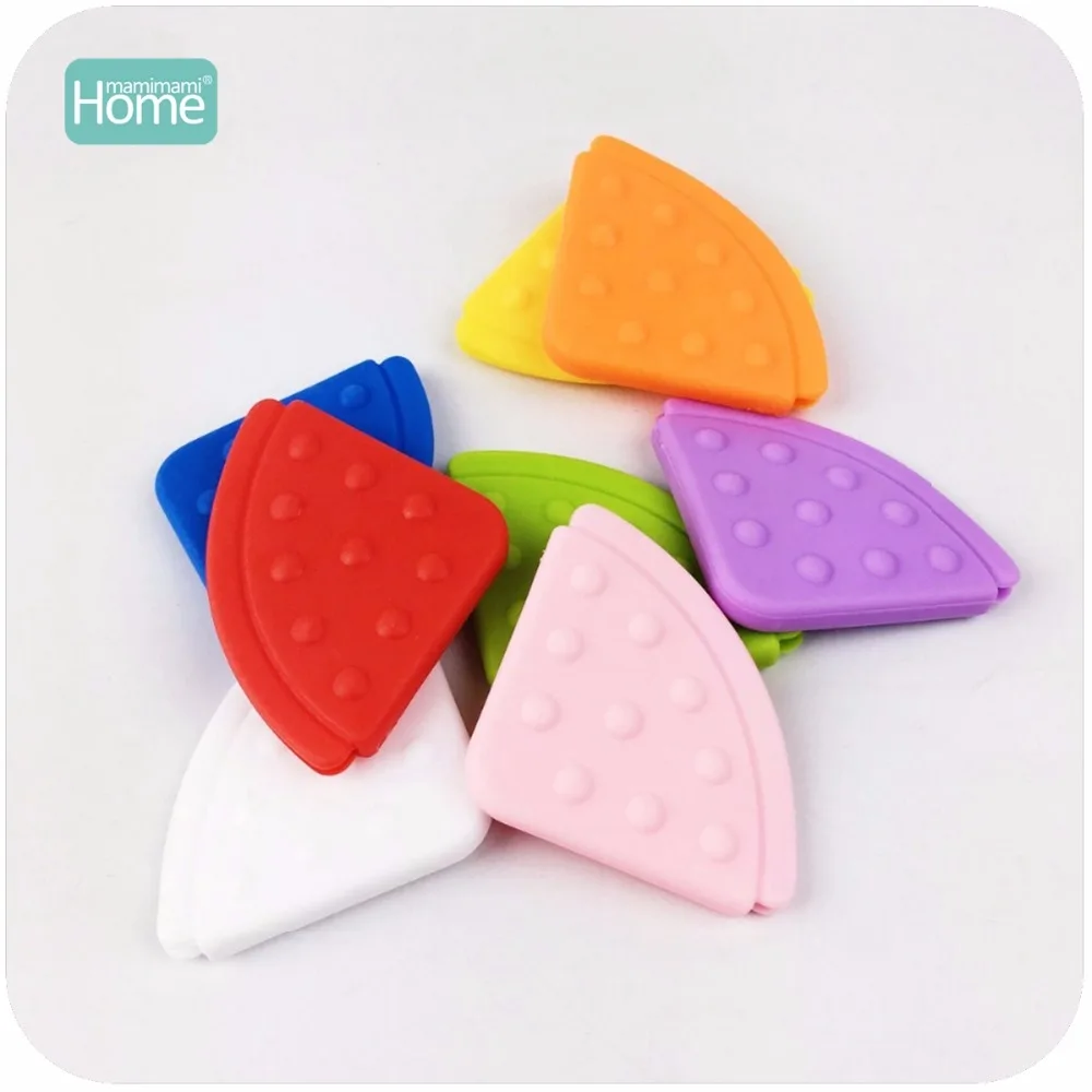 

MamimamiHome Baby Corner Pendant Teether Bibs Teether 50pc Safe And BPA Free Teether Solid Color Stretchy Baby Toys
