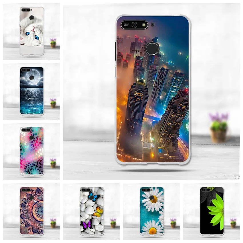 Чехол 5 7 дюйма для Huawei Honor 7A Pro чехол Y6 2018 Prime Enjoy 8e Защитные чехлы телефонов |