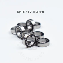 MR117RS 7*11*3 (мм) Бесплатная доставка подшипник ABEC-5 резиновая запечатанная миниатюра Мини подшипник MR117 MR117RS хромированная сталь подшипник