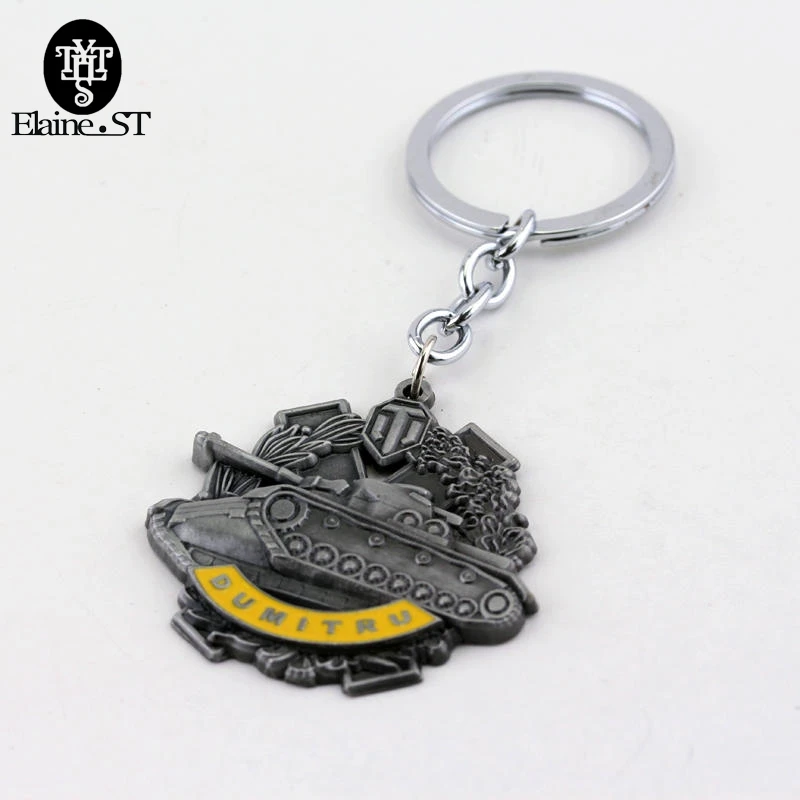 

World of Tanks Keychain can Drop-shipping Metal Key Rings For Gift Chaveiro Key chain Jewelry for cars Freeshipping