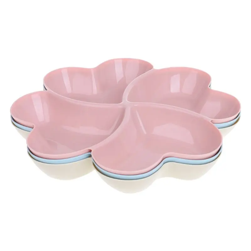 

Heart Shaped Fruit Platter Serving Tray Creative Plates Storage Box Container For Snacks Nuts Desserts