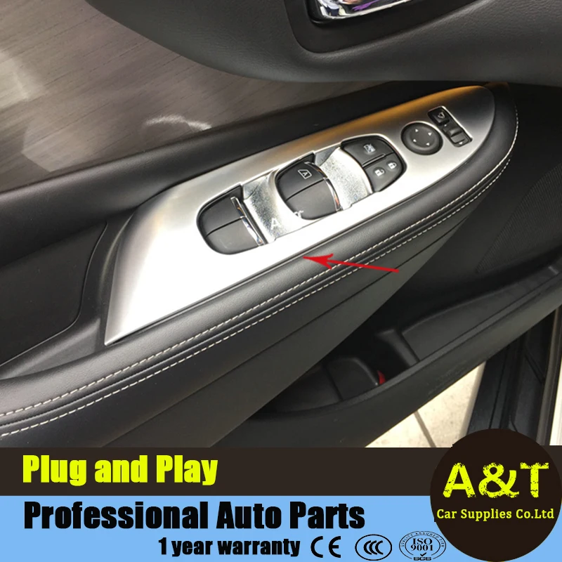 font b car b font styling for Nissan Murano 2015 2016 model chrome Window lift