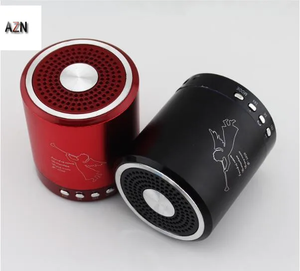 

AZN T2020 Metal Texture Active Subwoofer Car Aluminum Alloy Speaker TF Radio FM Loudspeaker High Quality