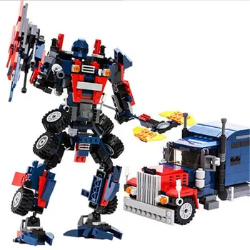 

GUDI Blocks Movie Series DIY Assembly Bricks Robot Vehicle Car 2 IN 1 Action Figure Toys Building Bricks Classic Cartoon Toys