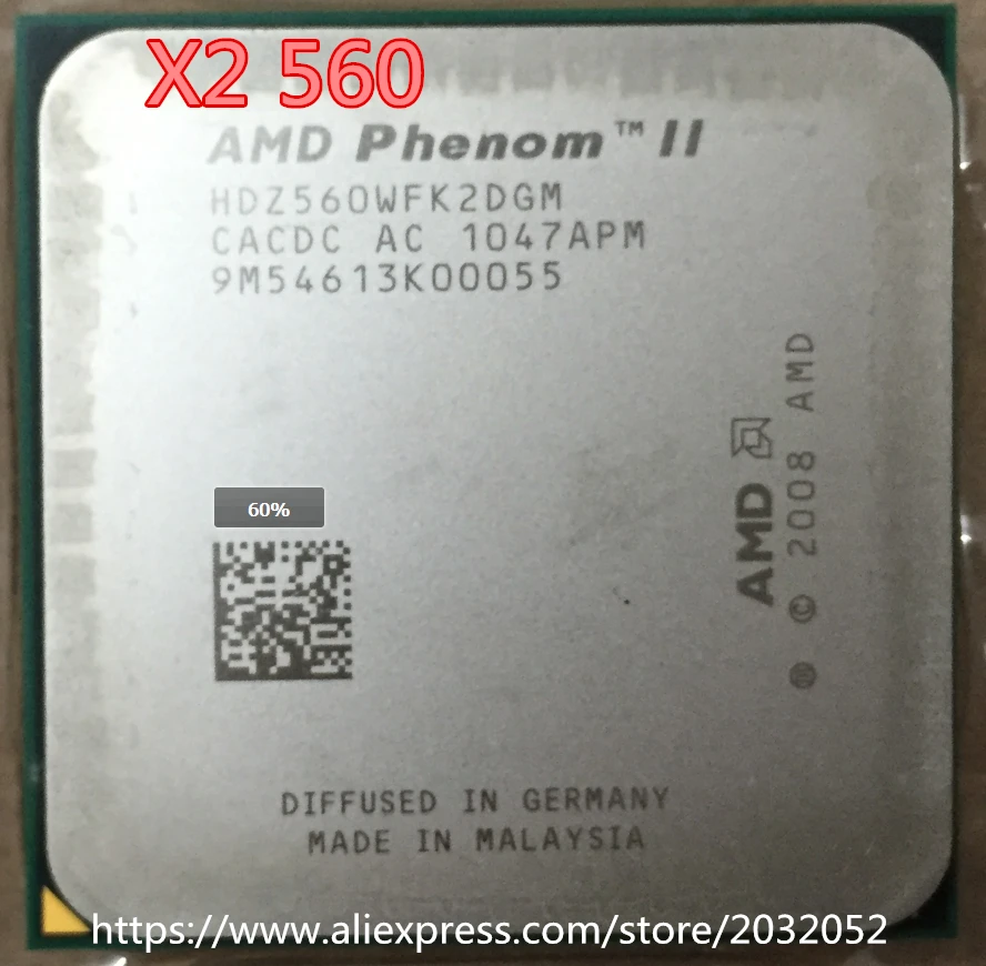 AMD CPU Athlon II X2 240E X2 240E CPU 2.8GHz Socket AM3 Processor 45W Dual-Core Scrattered Pieces
